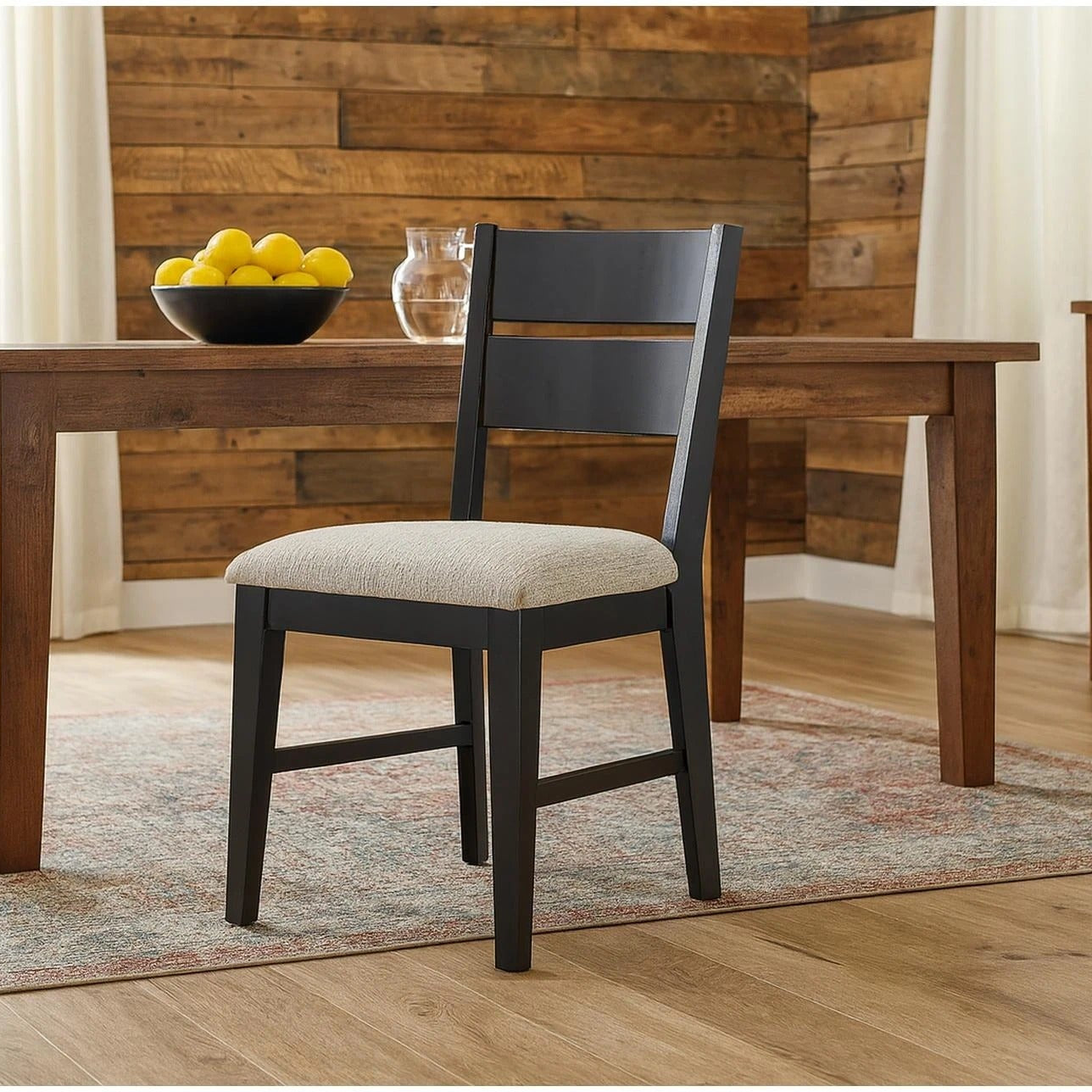 Black Upholstered Dining Chair