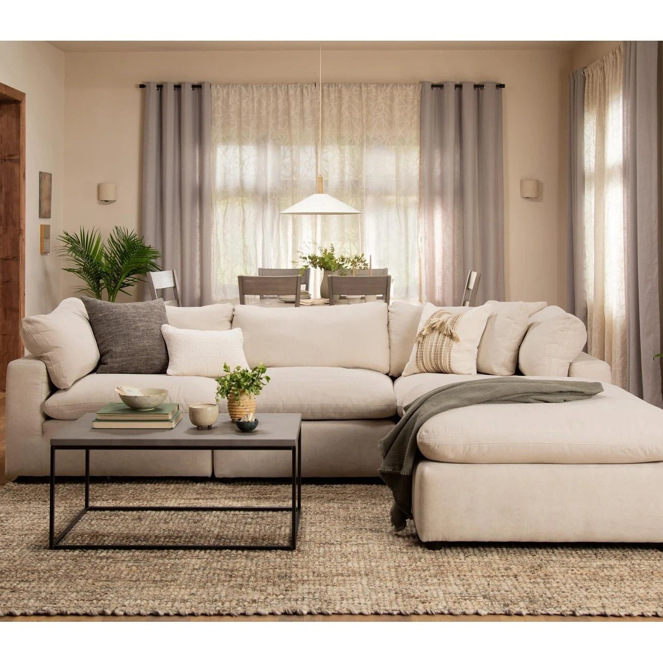 Fabric Corner Sectional Sofa