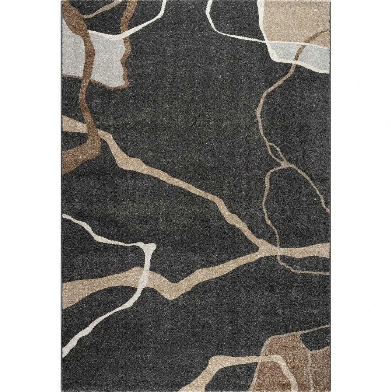 Minimalist Indoor Rug With A Black Background