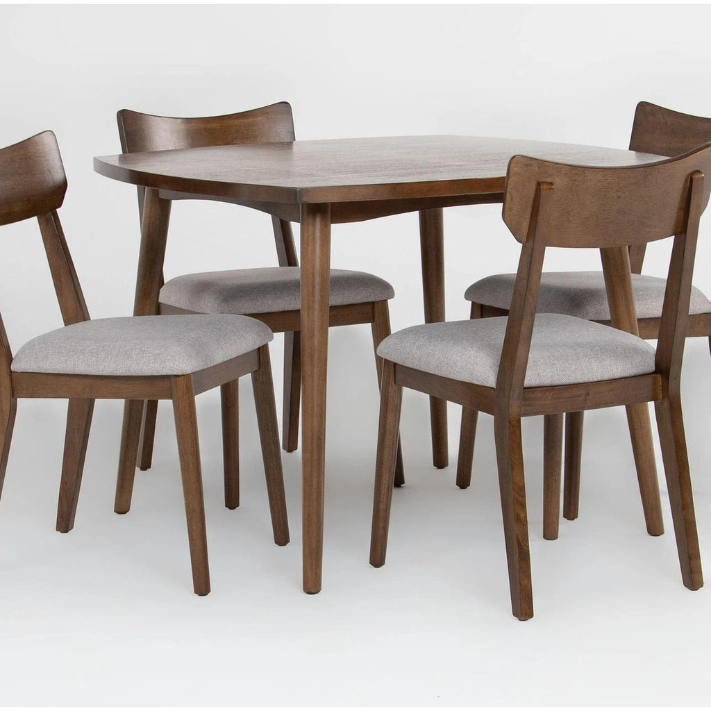 Solid Wood Dining Table And Four Chair Set