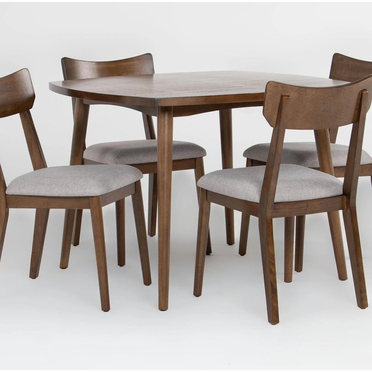 Solid Wood Dining Table And Four Chair Set