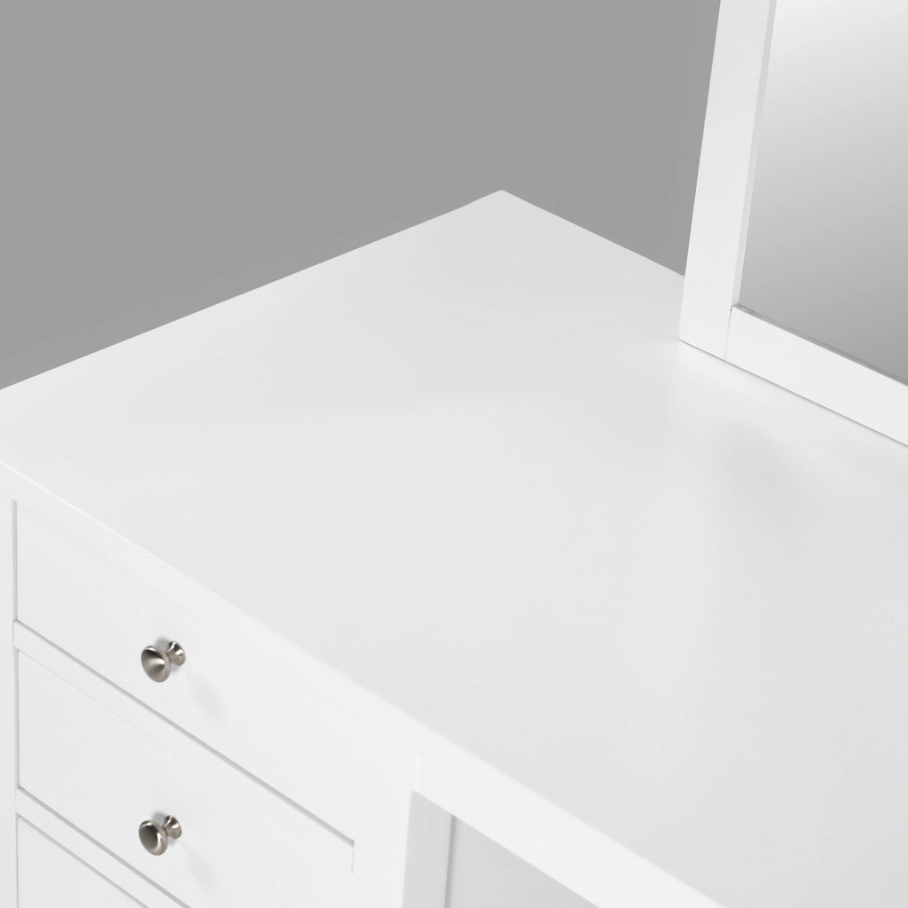 Three Drawer Vanity With Mirror