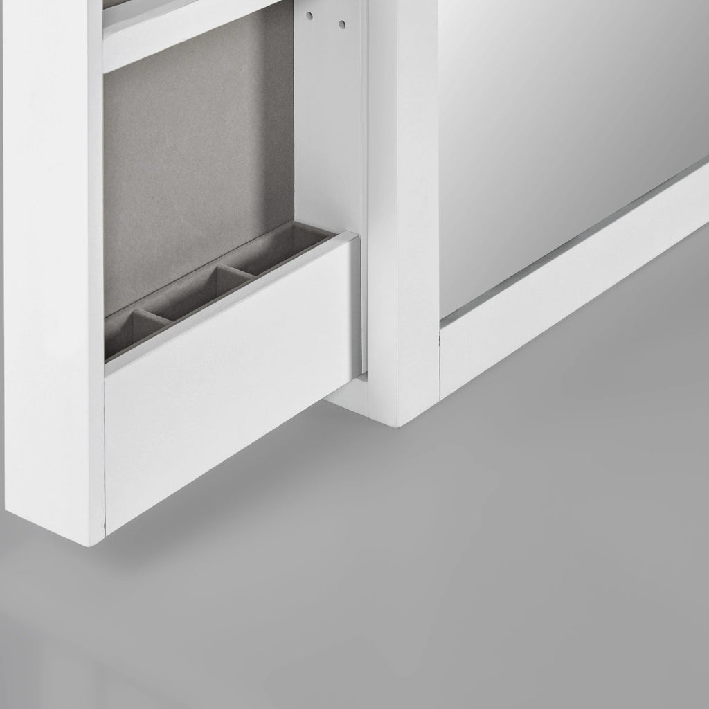 Three Drawer Vanity With Mirror