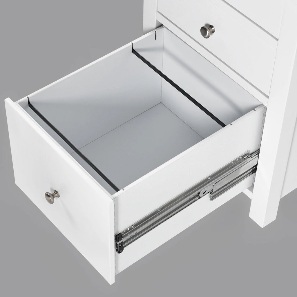 Three Drawer Vanity With Mirror