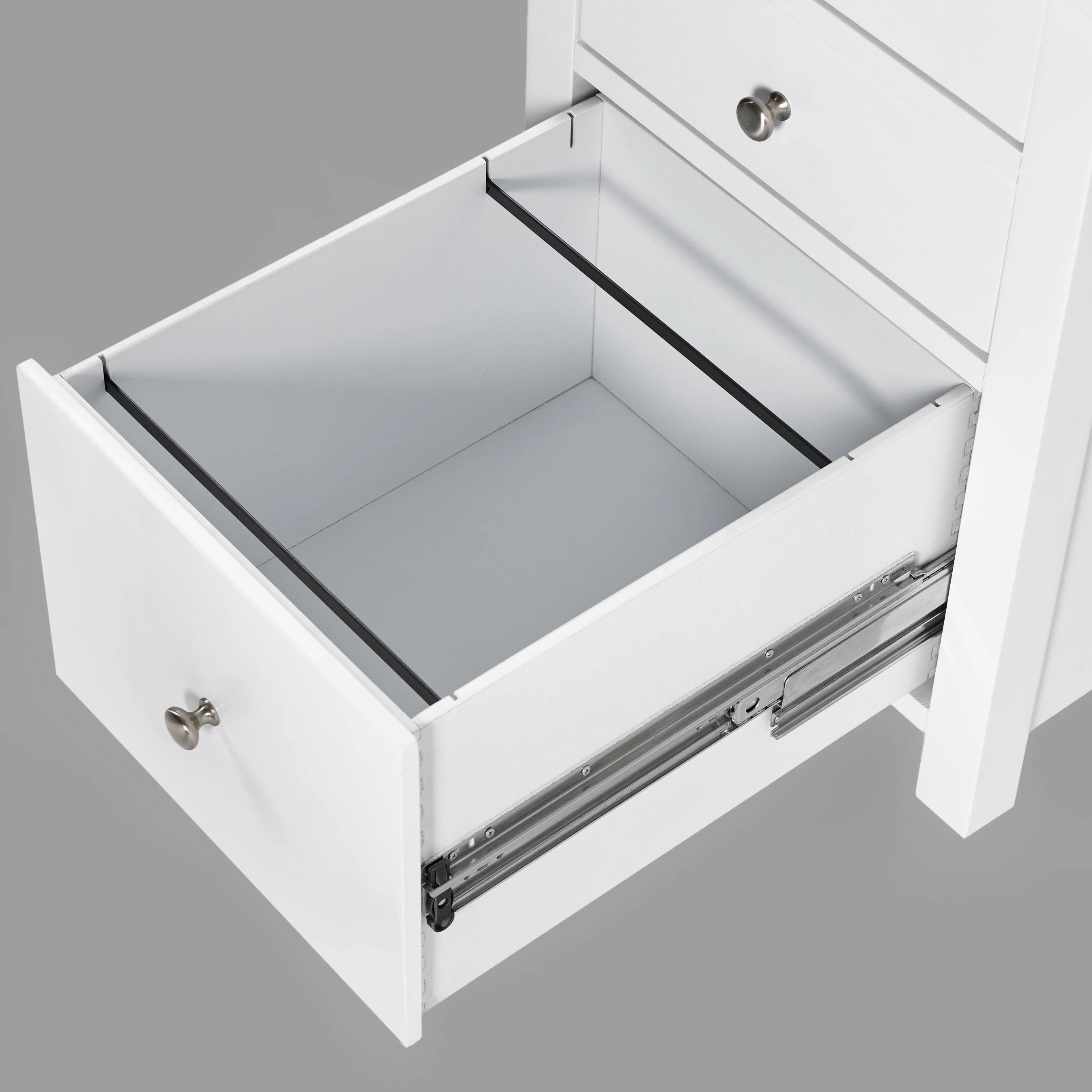 Three Drawer Vanity With Mirror