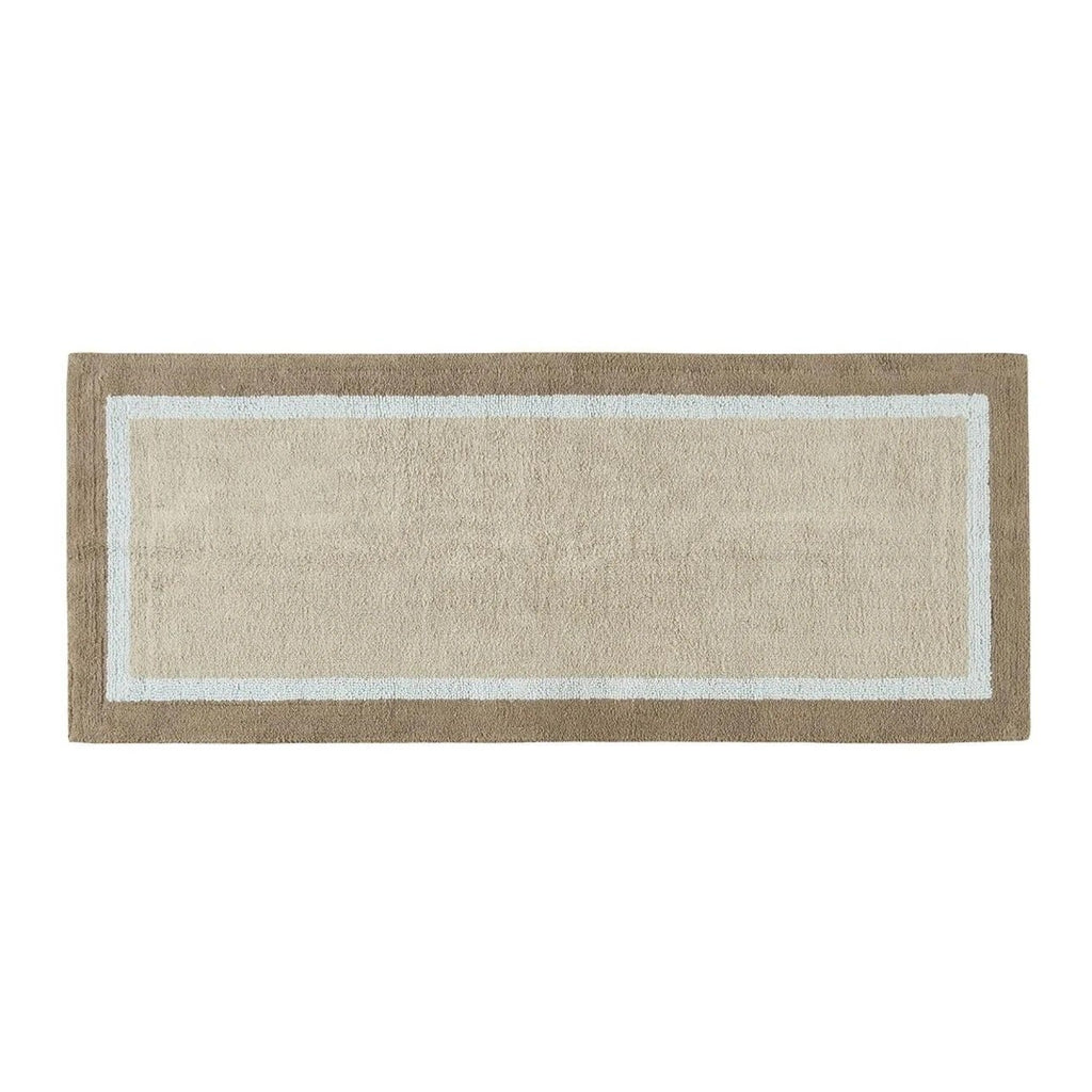 Tri Color Bordered Runner Rug