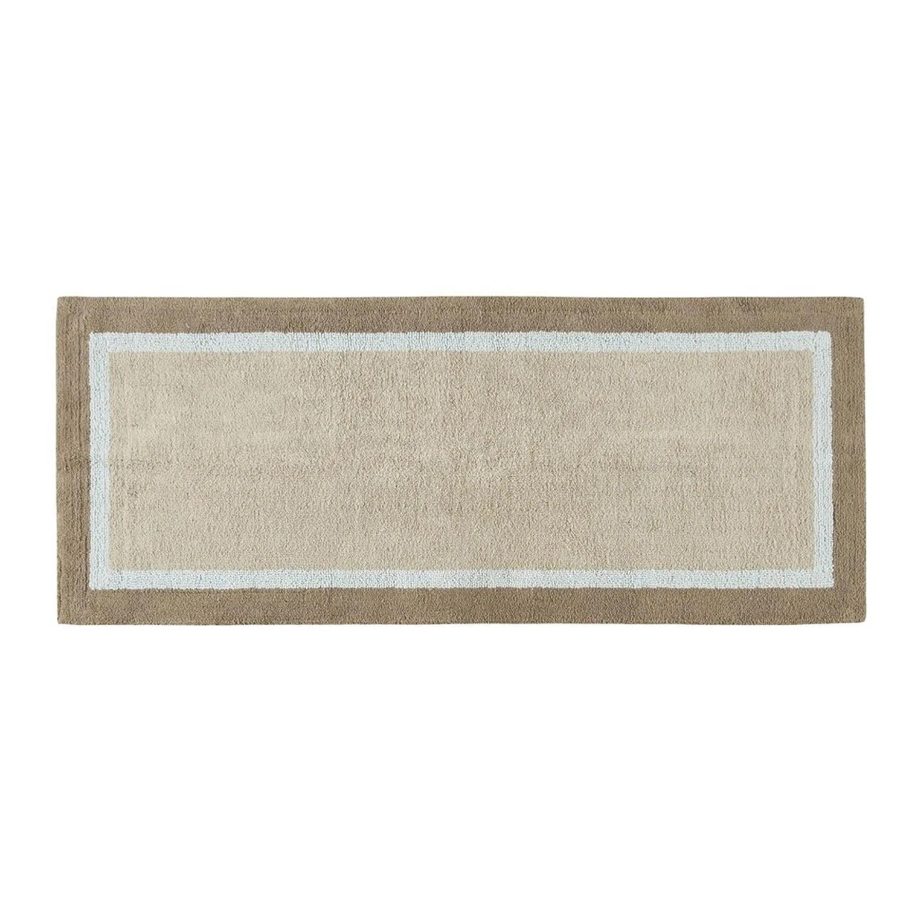 Tri Color Bordered Runner Rug