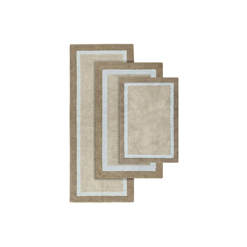 Tri Color Bordered Runner Rug