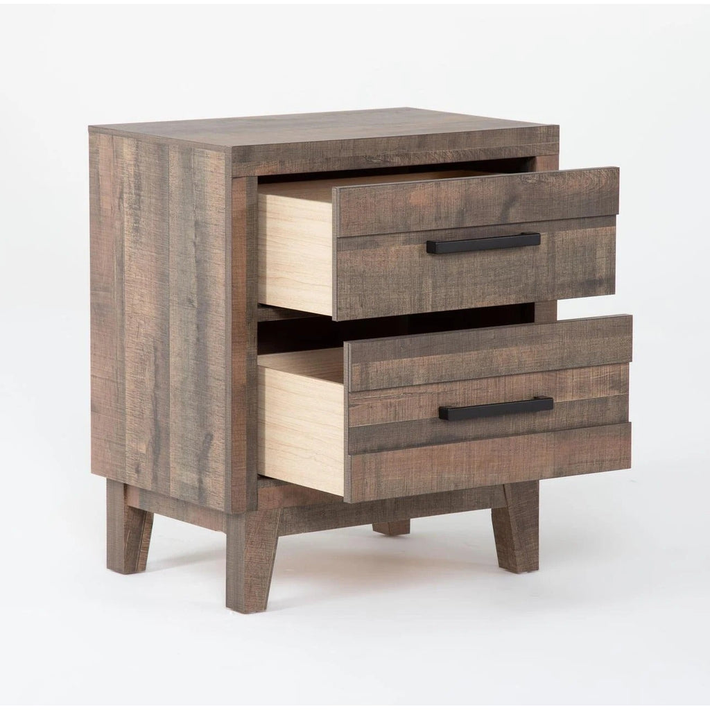 Vintage Style Wood Grain Nightstand